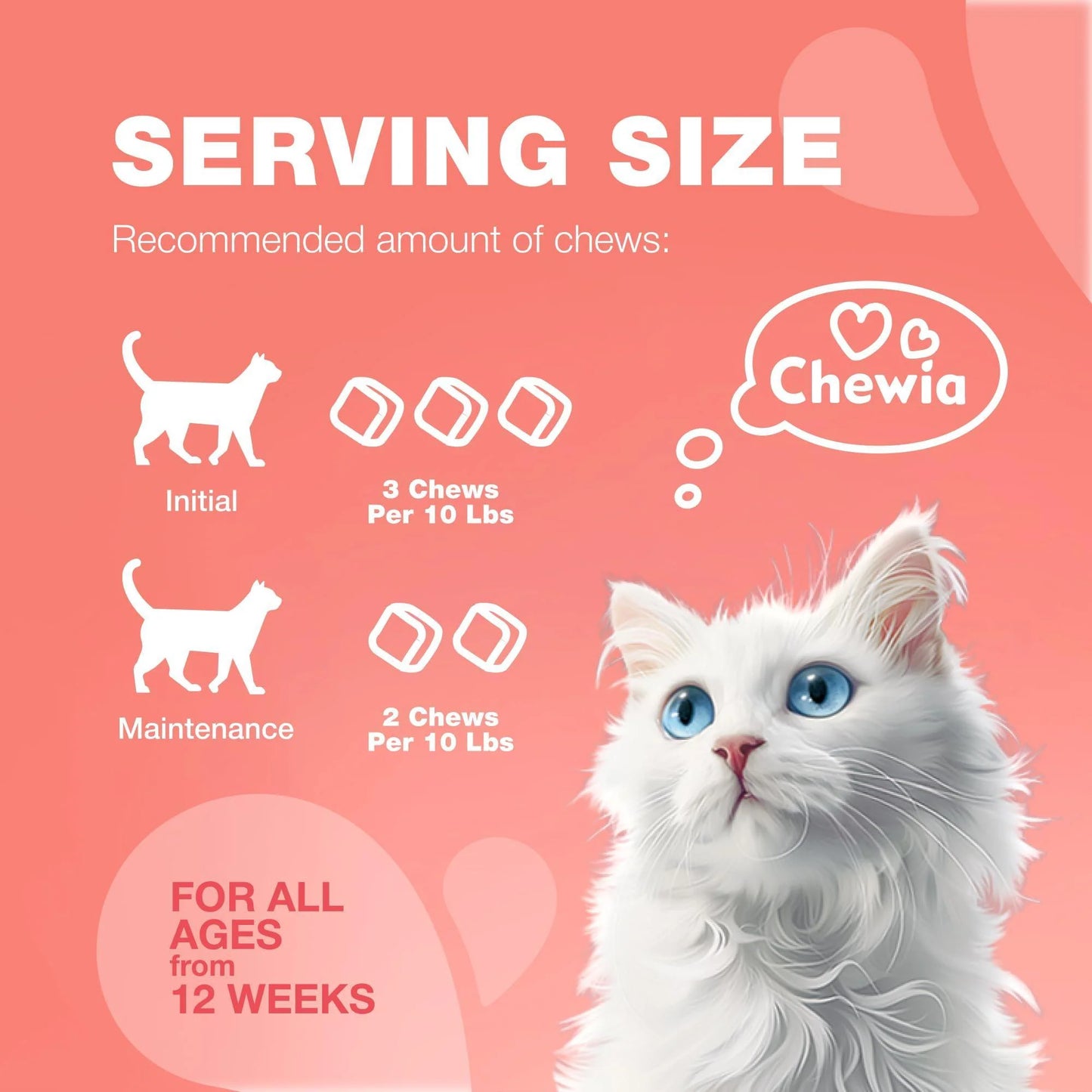 Insects Treatment for Cats Daily Oral Cat Insects Treatment Chews Chewable