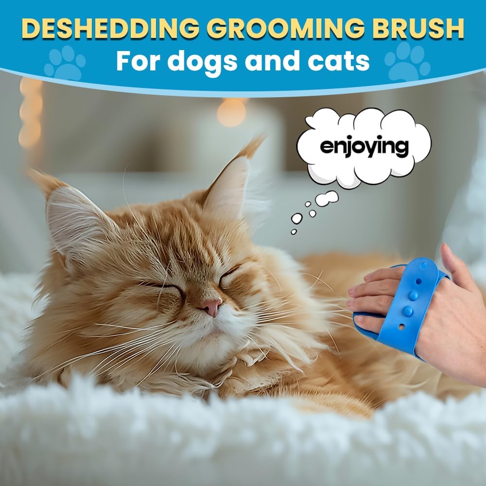 3PCS Dog Bath Brush | Dog Scrubber for Bath | Dog Shampoo Brush