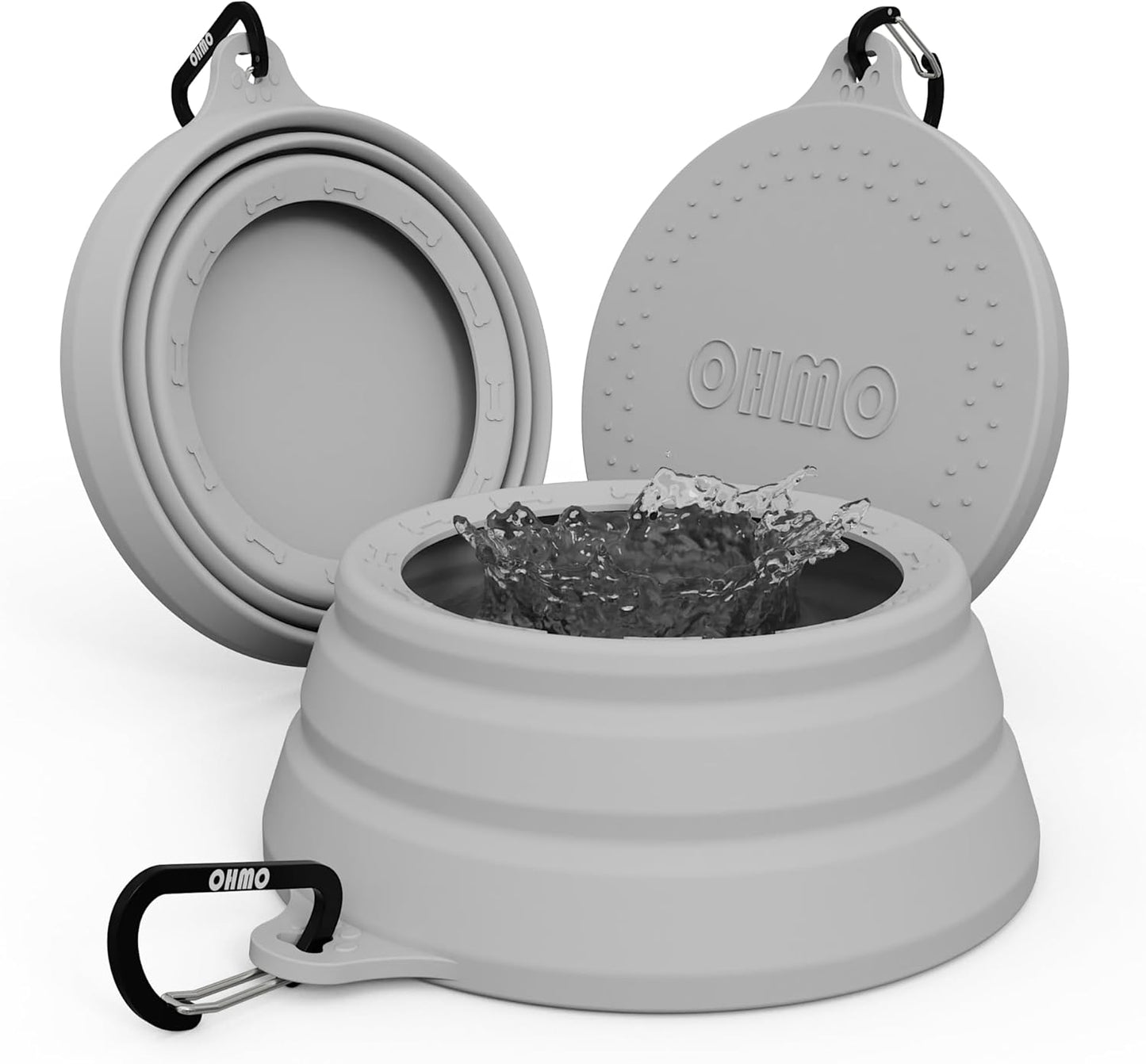 Spill Proof Collapsible Dog Water Bowl 24Oz for Cars, No Splash Portable Bowls for Dog Travel, Pet Essentials for Road Trips, Cat Travel Accessories