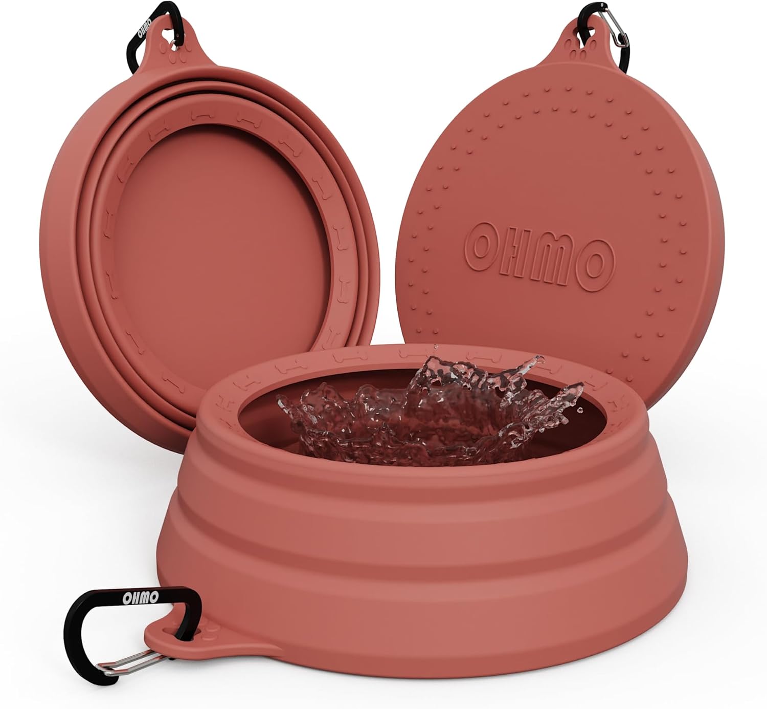 Spill Proof Collapsible Dog Water Bowl 24Oz for Cars, No Splash Portable Bowls for Dog Travel, Pet Essentials for Road Trips, Cat Travel Accessories
