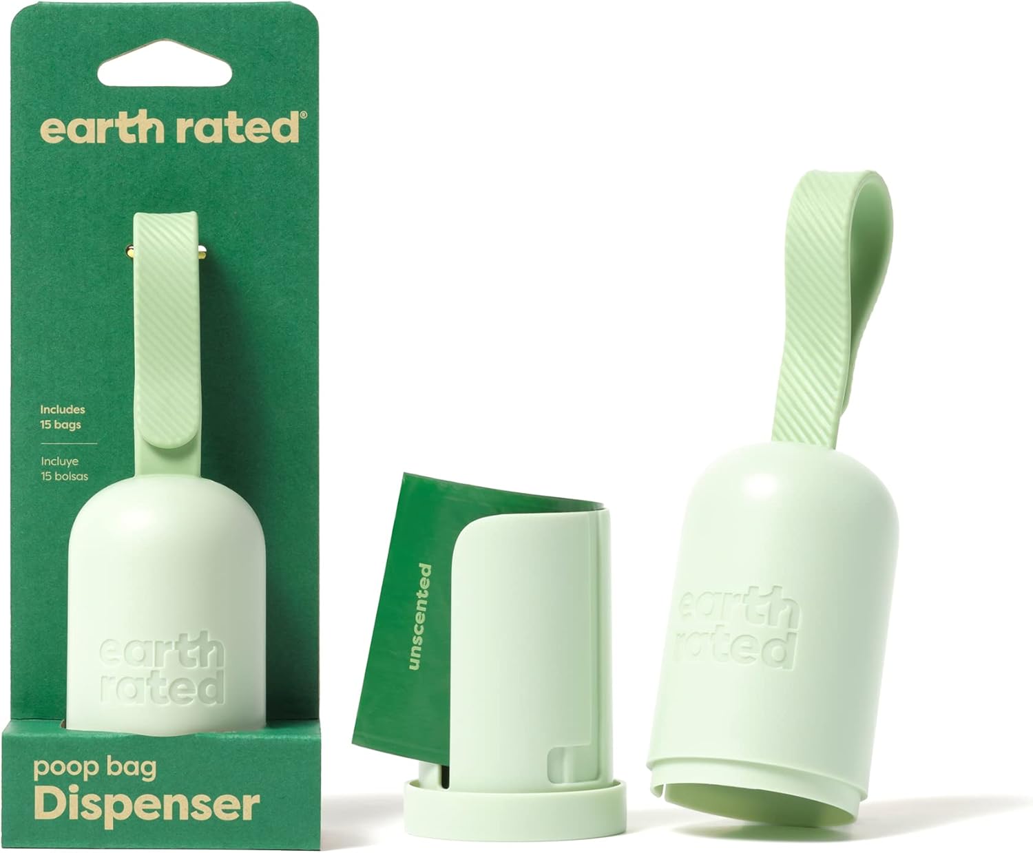 Dog Poop Bag Holder, Durable and Guaranteed Leakproof, Unscented, Dispenser with Starter Roll