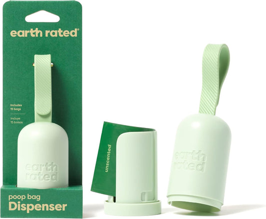 Dog Poop Bag Holder, Durable and Guaranteed Leakproof, Unscented, Dispenser with Starter Roll