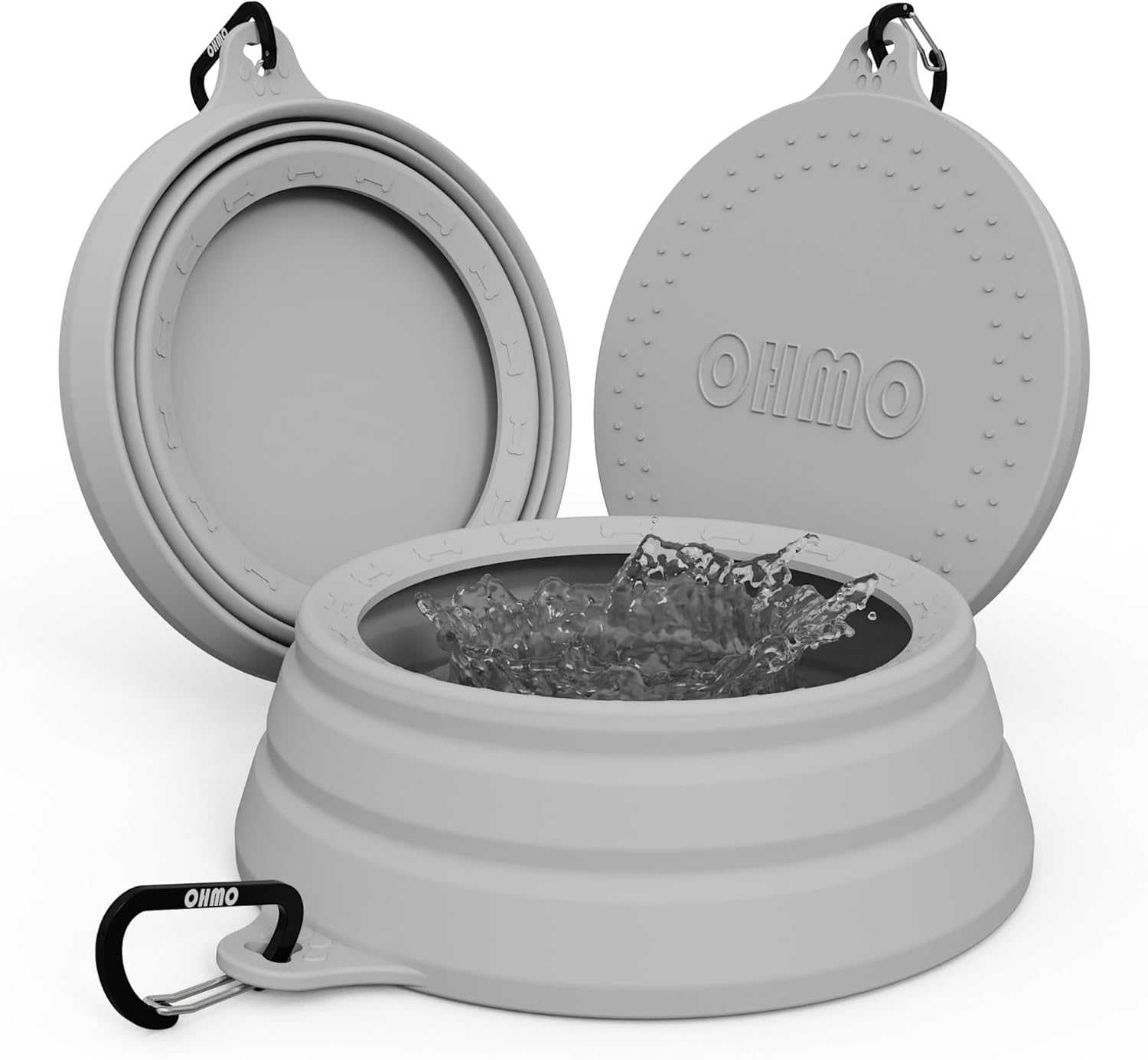 Spill Proof Collapsible Dog Water Bowl 24Oz for Cars, No Splash Portable Bowls for Dog Travel, Pet Essentials for Road Trips, Cat Travel Accessories
