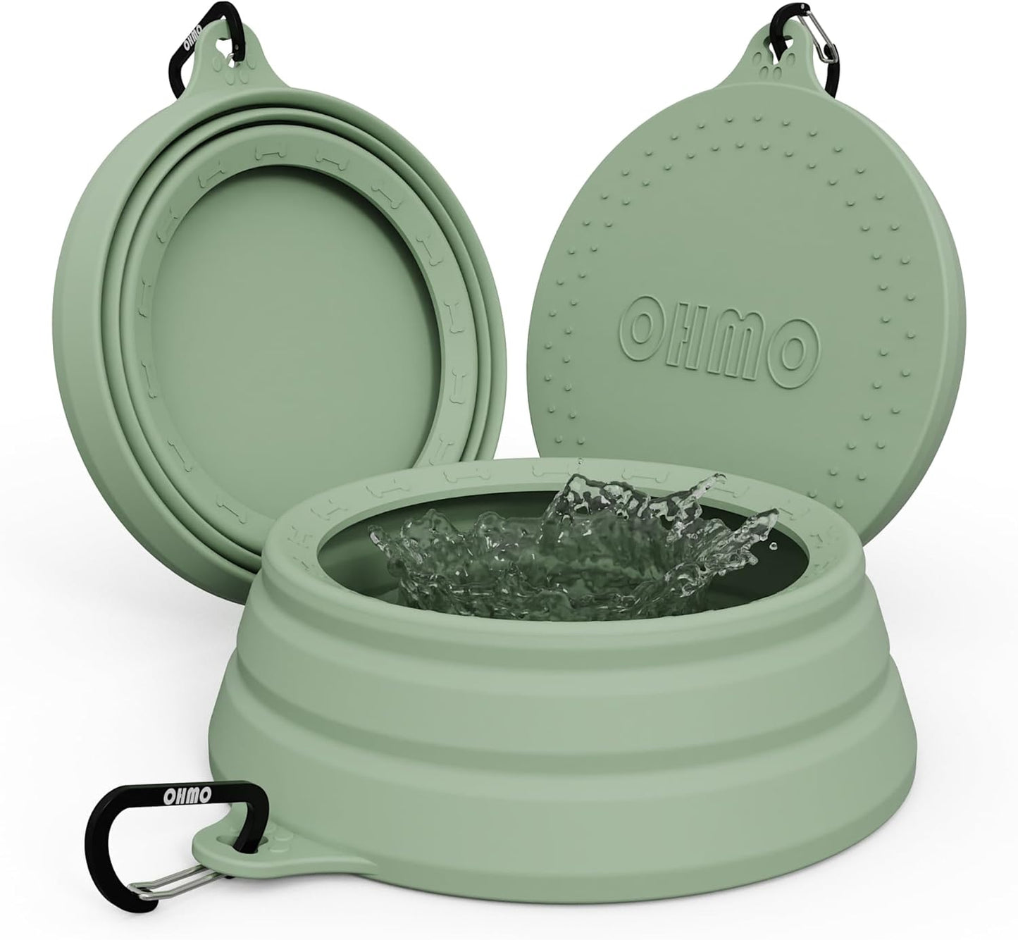 Spill Proof Collapsible Dog Water Bowl 24Oz for Cars, No Splash Portable Bowls for Dog Travel, Pet Essentials for Road Trips, Cat Travel Accessories