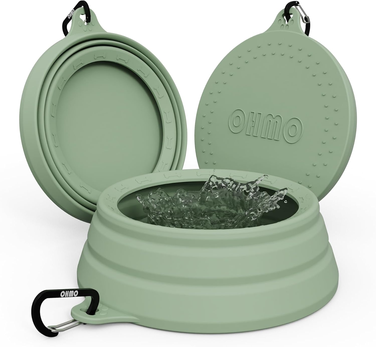 Spill Proof Collapsible Dog Water Bowl 24Oz for Cars, No Splash Portable Bowls for Dog Travel, Pet Essentials for Road Trips, Cat Travel Accessories
