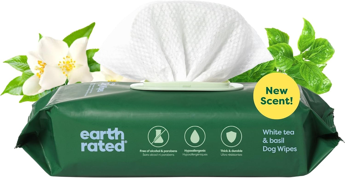 Dog Wipes, Hypoallergenic, Cleaning and Hydrating, for Grooming Paws, Body and Butt, Lavender Scented, 100 Count