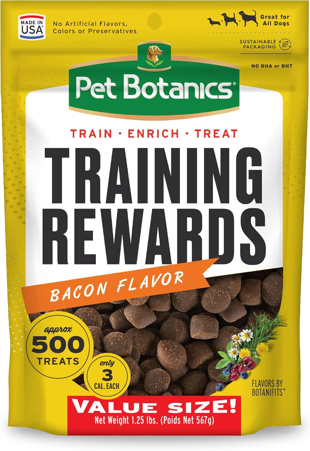 20 Oz. Pouch Training Reward Soft & Chewy, Chicken Flavor, with 500 Treats per Bag, the Choice of Top Trainers