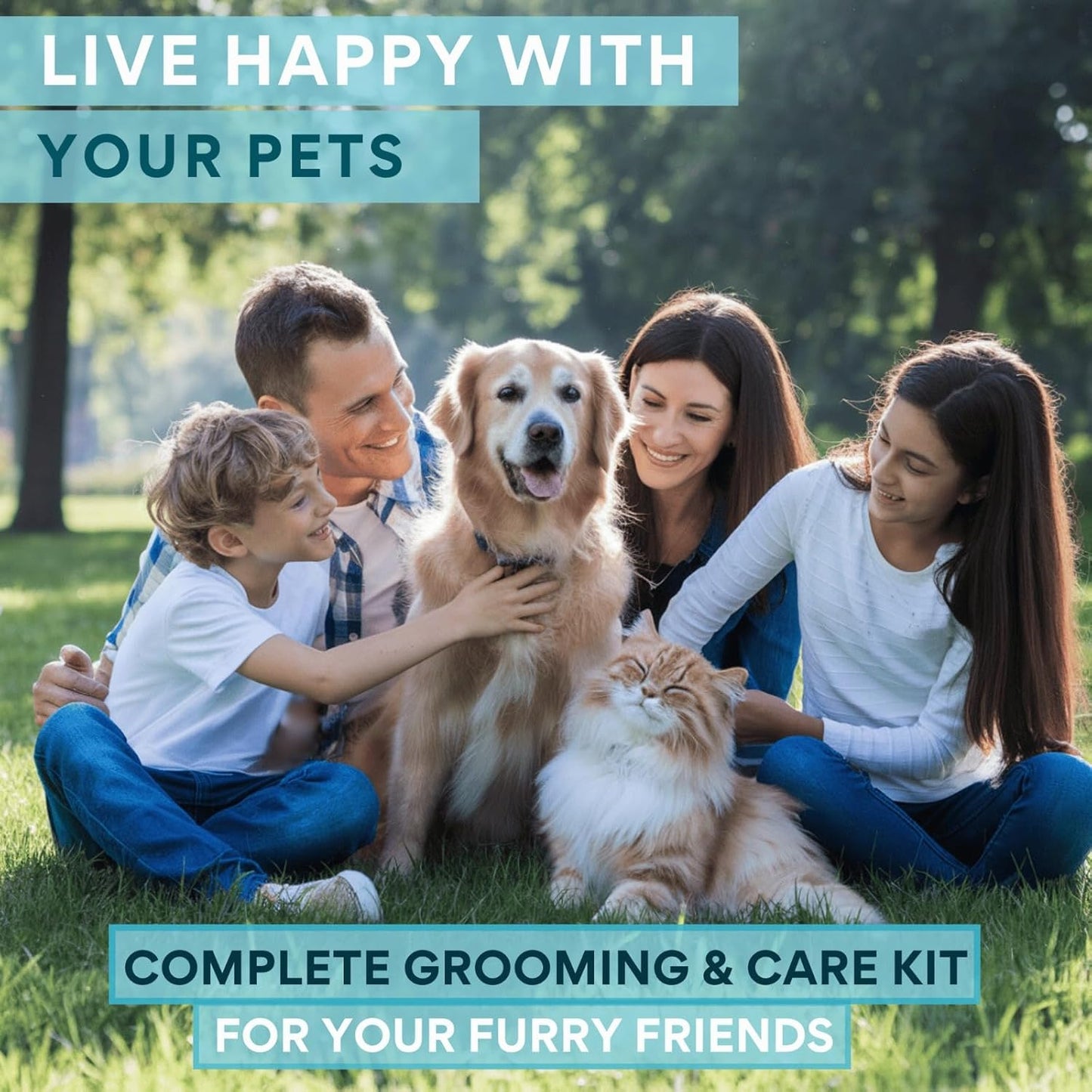 8Pcs Dog Grooming Kit - Dog Shampoo Brush | Washing Gloves | Adjustable Dog Bath Brush | DOG Paw Cleaner | 2X 360 Toothbrush | Scrubber with Handle for Bath & Massage - a Complete Pet Grooming Kit