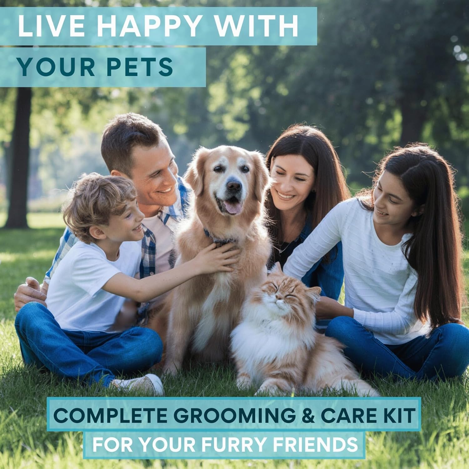 8Pcs Dog Grooming Kit - Dog Shampoo Brush | Washing Gloves | Adjustable Dog Bath Brush | DOG Paw Cleaner | 2X 360 Toothbrush | Scrubber with Handle for Bath & Massage - a Complete Pet Grooming Kit