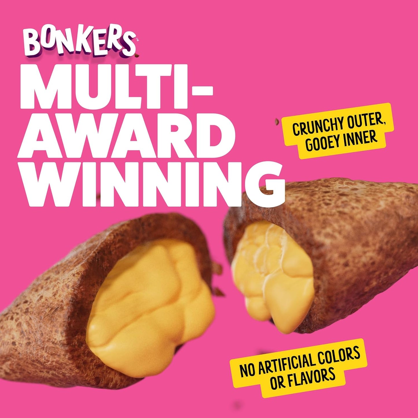 Bonkers Bites Paw Lickin Grain-Free Chicken Crunchy Cat Treats, 30 Oz Tub