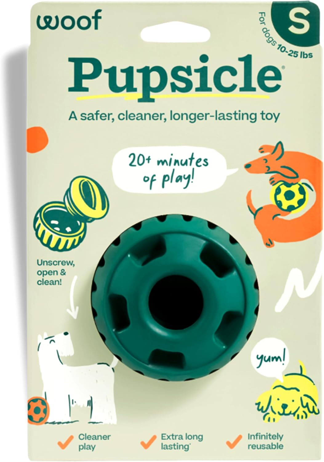 Pupsicle - Long-Lasting Interactive Dog Toy to Keep Your Pup Busy and Distracted - Safe for Dogs - Low-Mess Design - Dog Toys for XL Dogs 75 Lbs and Up