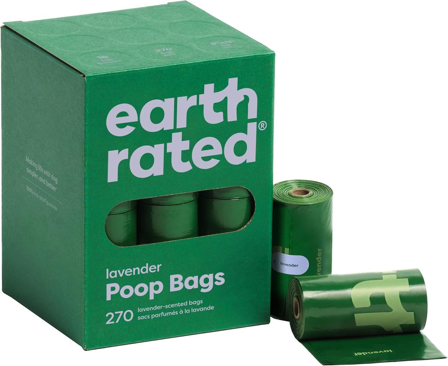 Poop Bags for Dogs Guaranteed Leak Proof and Extra Thick Waste Bag Refill Rolls, Unscented, 120 Bags