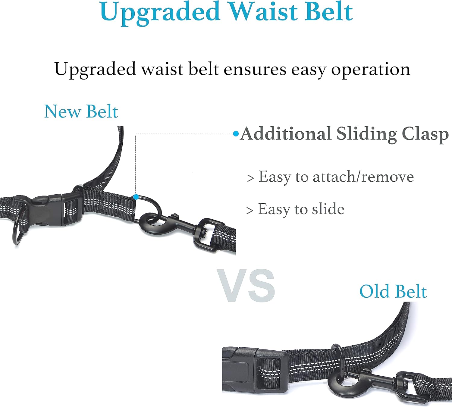 Retractable Hands Free Dog Leash - Dual Handle Bungee Waist Leash for Small, Medium and Large Dogs (Medium/Large, 25-150 Lbs, Orange)
