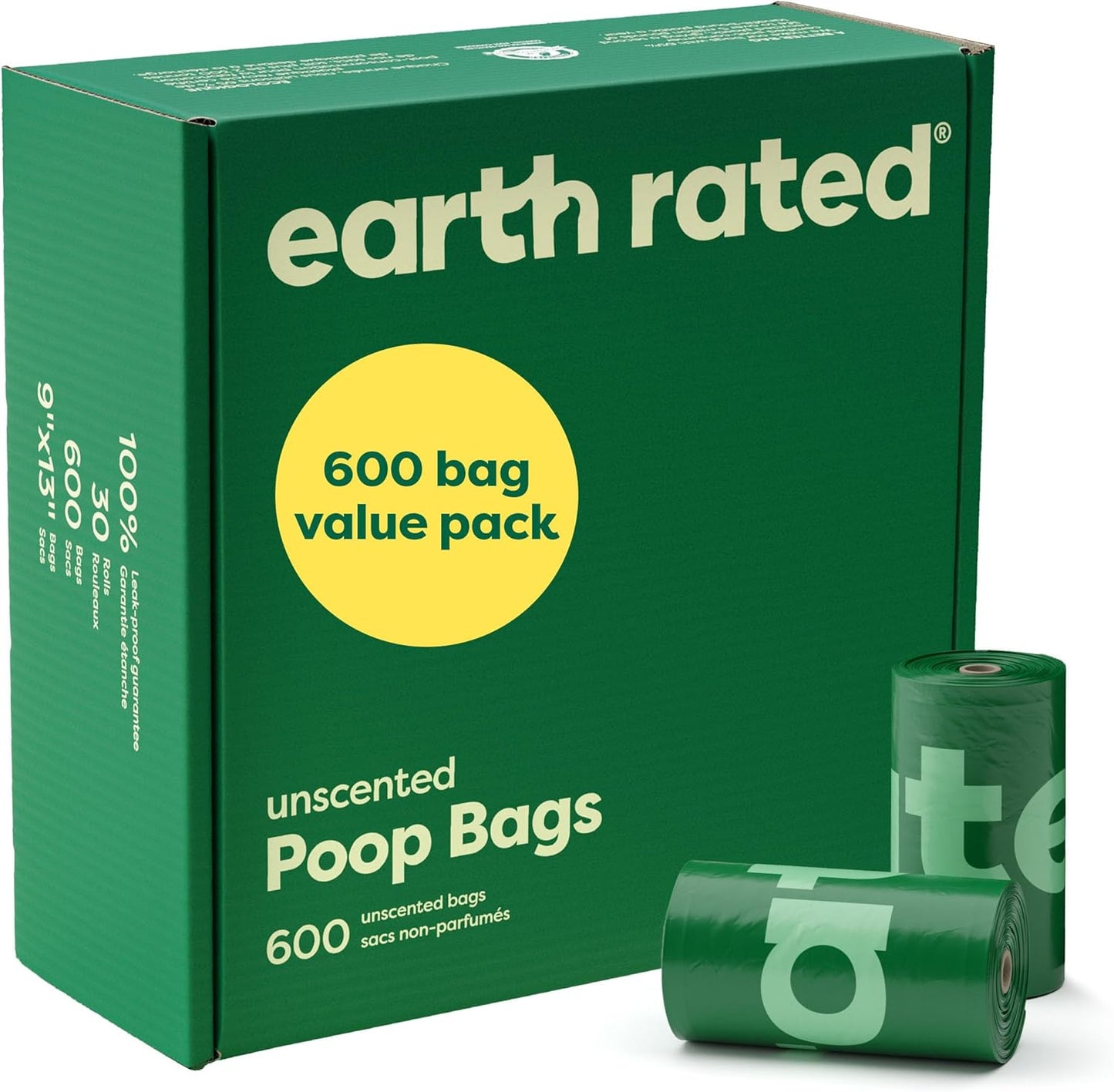 Poop Bags for Dogs Guaranteed Leak Proof and Extra Thick Waste Bag Refill Rolls, Unscented, 120 Bags
