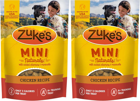 , Treats Mini Naturals Chicken Recipe, 6 Ounce (Pack of 2)