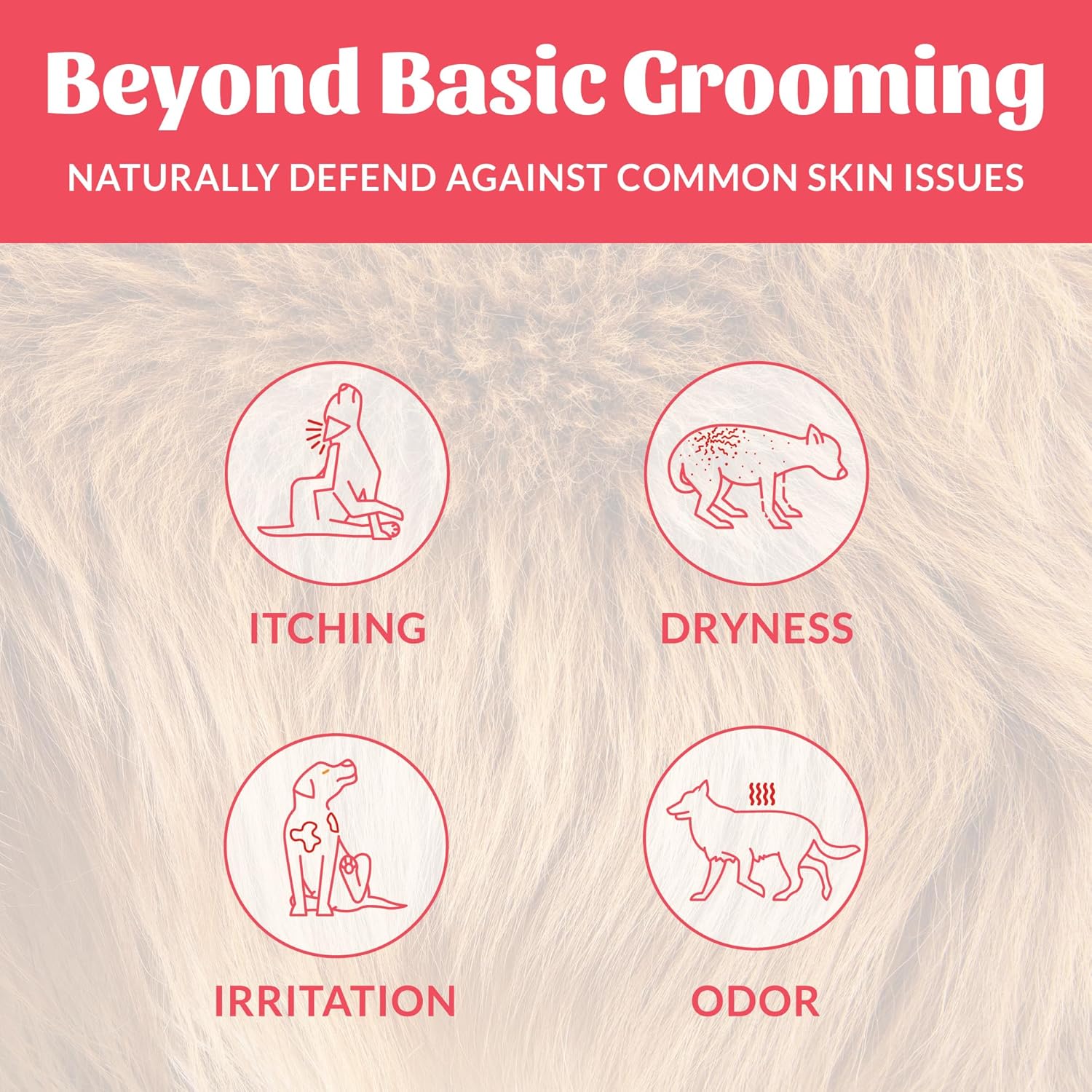 Probiotic Pet Deodorizer Spray- Hydrating Daily-Use with Avocado Oil & Omega-3S, Microbiome Friendly Certiified, Paraben & Sulfate-Free, 97% Natural, 8Oz, Sunkissed Coconut