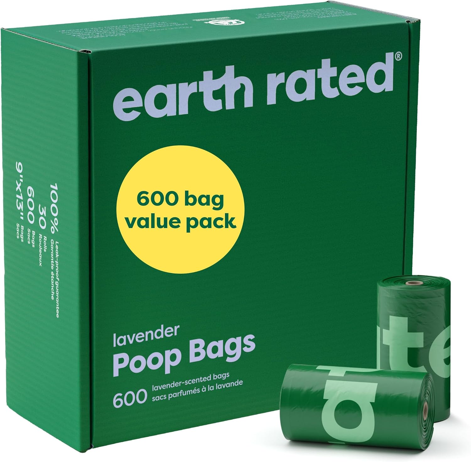 Poop Bags for Dogs Guaranteed Leak Proof and Extra Thick Waste Bag Refill Rolls, Unscented, 120 Bags