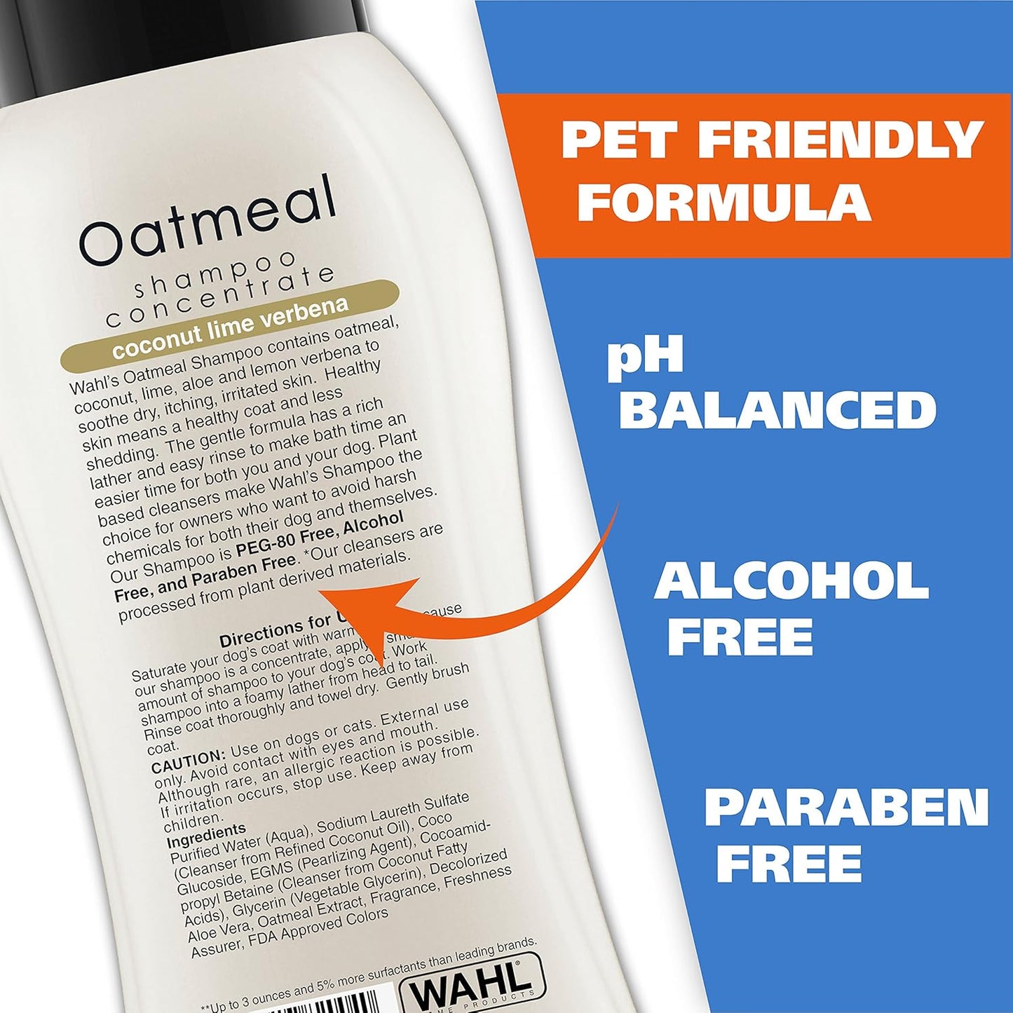 Dry Skin & Itch Relief Pet Shampoo for Dogs – Oatmeal Formula with Coconut Lime Verbena Scent & Pet Friendly Formula, 24 Oz
