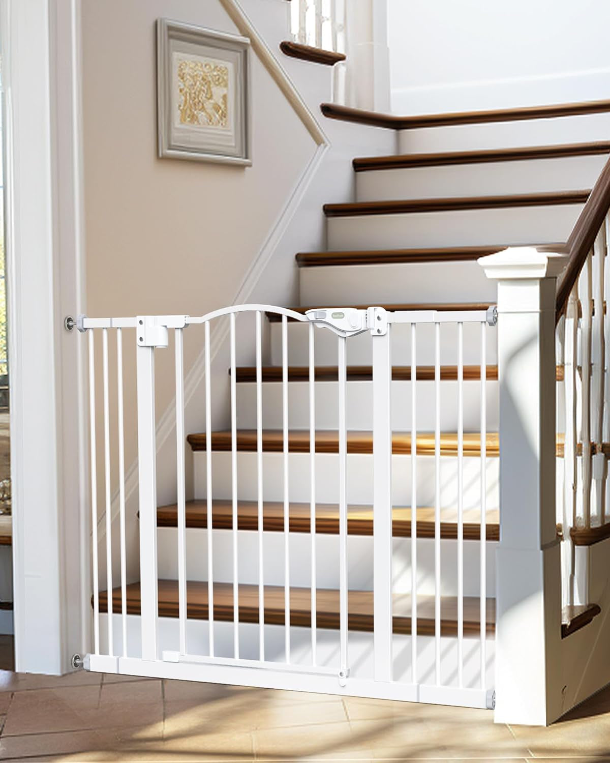 30" Tall Safety Gates for Pets, Hallways, Bedrooms, Wall Pressure Mount No Drill