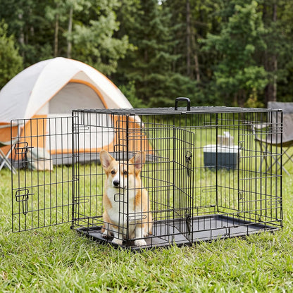 Sweetcrispy 36 Inch Dog Crate, Medium Dog Cage, Foldable Puppy Pet Kennel
