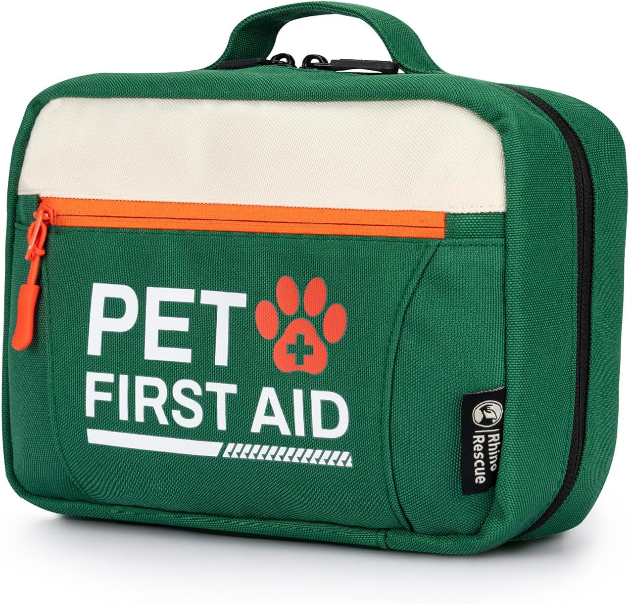 Pet First Aid Kit, Emergency Medical Supplies for Dogs & Cats, Safety Essentials Pack with Thermometer, Disposable Booties for Home, Hiking, Traveling & Camping