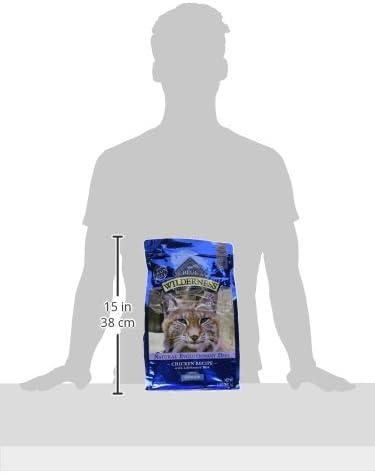 Blue Buffalo Wilderness Natural Adult Dry Cat Food Indoor Cats, High-Protein & Grain-Free, Chicken, 5-Lb. Bag