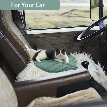 Leaf Shaped Cat Pad, Self Warming Cat Mat(30 x 20 Inch)