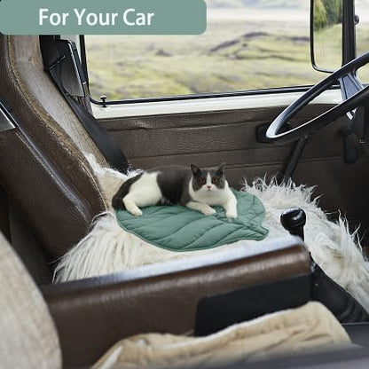 Leaf Shaped Cat Pad, Self Warming Cat Mat(30 x 20 Inch)