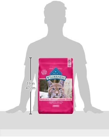Blue Buffalo Wilderness Natural High Protein, Grain Free Dry Food for Adult Cats, Salmon - 11 lbs