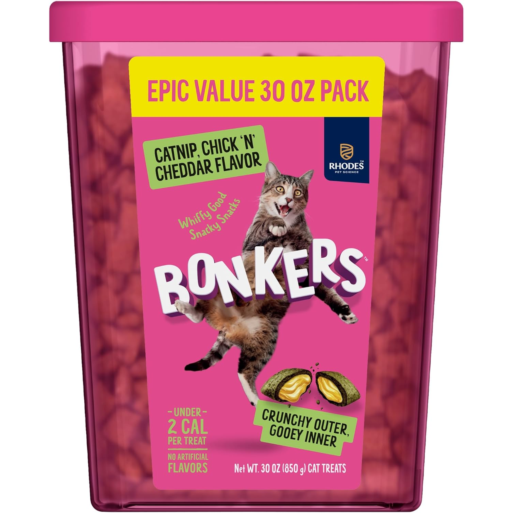 Bonkers Bites CAT Treats Catnip, Chick’N & Cheddar 30 OZ