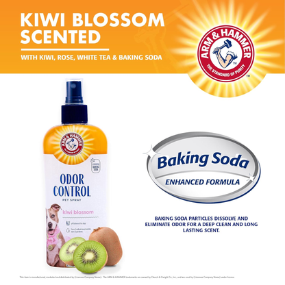 Arm & Hammer for Pets Super Deodorizing Dog Spray with Baking Soda for Odor Control, Freshens Coat between Baths, Ph Balanced Formula for Dogs, 8 Fl Oz