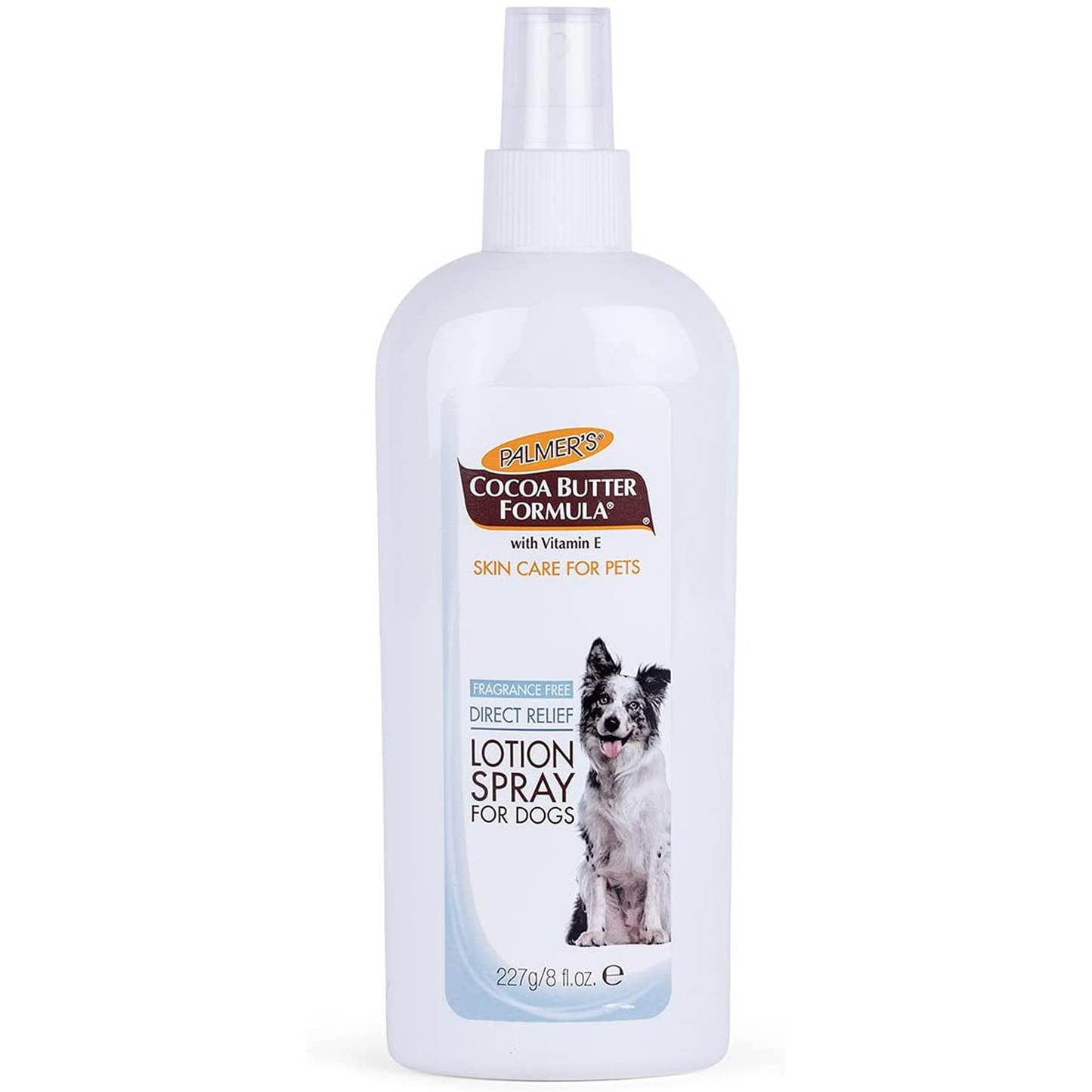 Palmer’S for Pets Cocoa Butter Formula Direct Relief Spray-On Lotion for Dogs, Moisturizing Dog Skin Care Spray to Help Soothe Dry and Itchy Skin with Easy Spray Application, 8 Fl Oz