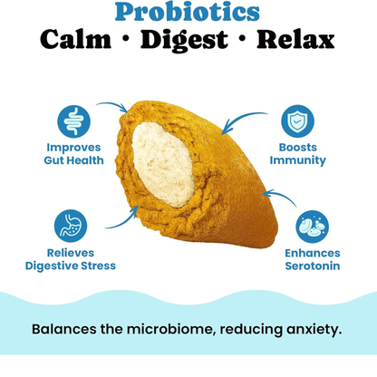 Calming Cat Treats with GABA for Anxiety Relief - Calming Cat Chews Help Reduce Stress & Promote Relaxation, Melatonin for Cats for Grooming, Travel, Vet Visits & Separation Anxiety - Chicken Flavor