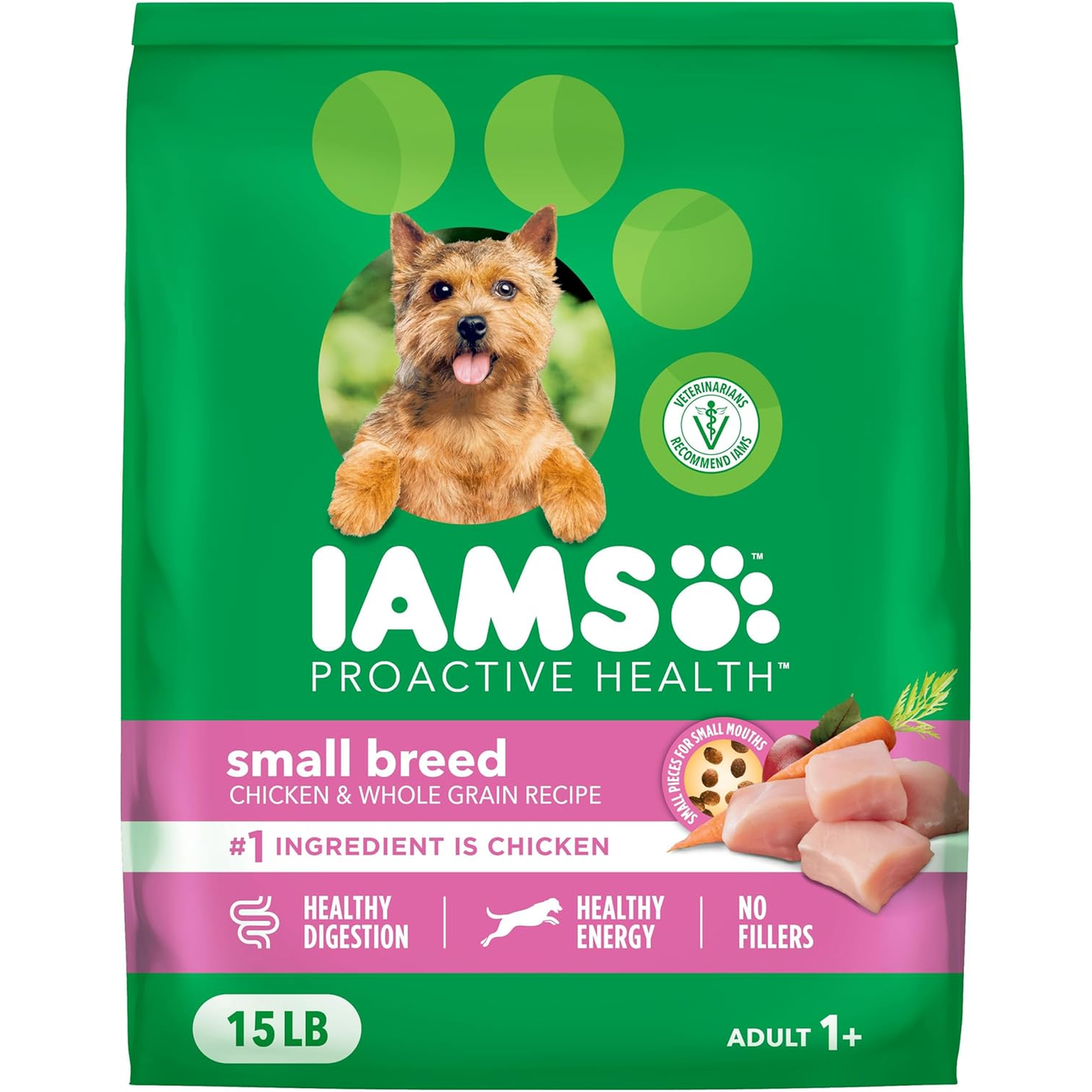 IAMS Proactive Health Small Breed Dog Food Dry with Real Chicken