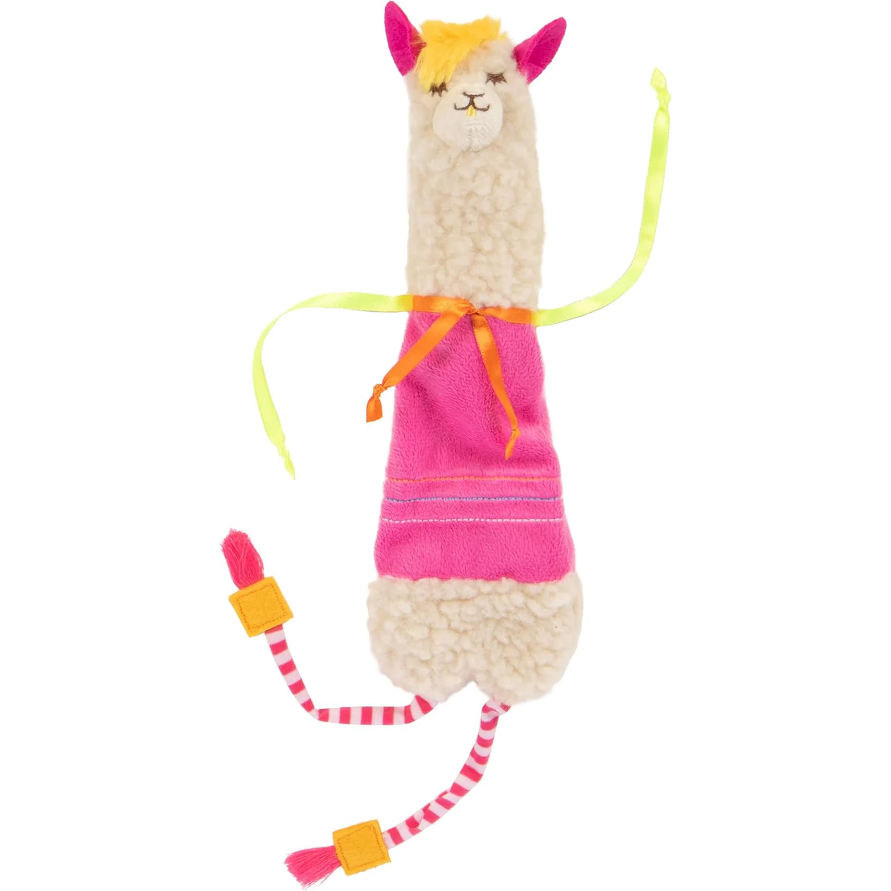 Leggy Llama Catnip Crinkly Plush Kicker Cat Toy, Soft Floppy Body for Wrestling & Bunny Kicks for Cats & Kittens