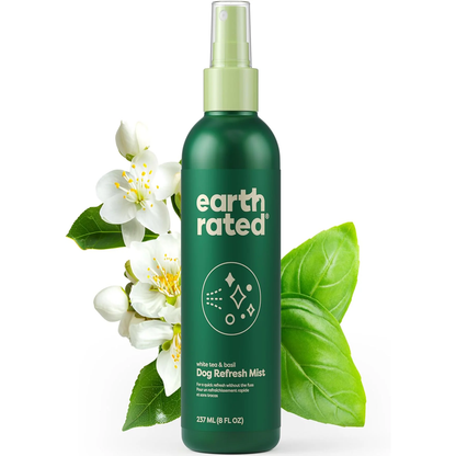 Dog Deodorizing Conditioner Spray, for All Coat Types, Refreshing White Tea & Basil Scent, 8 Oz