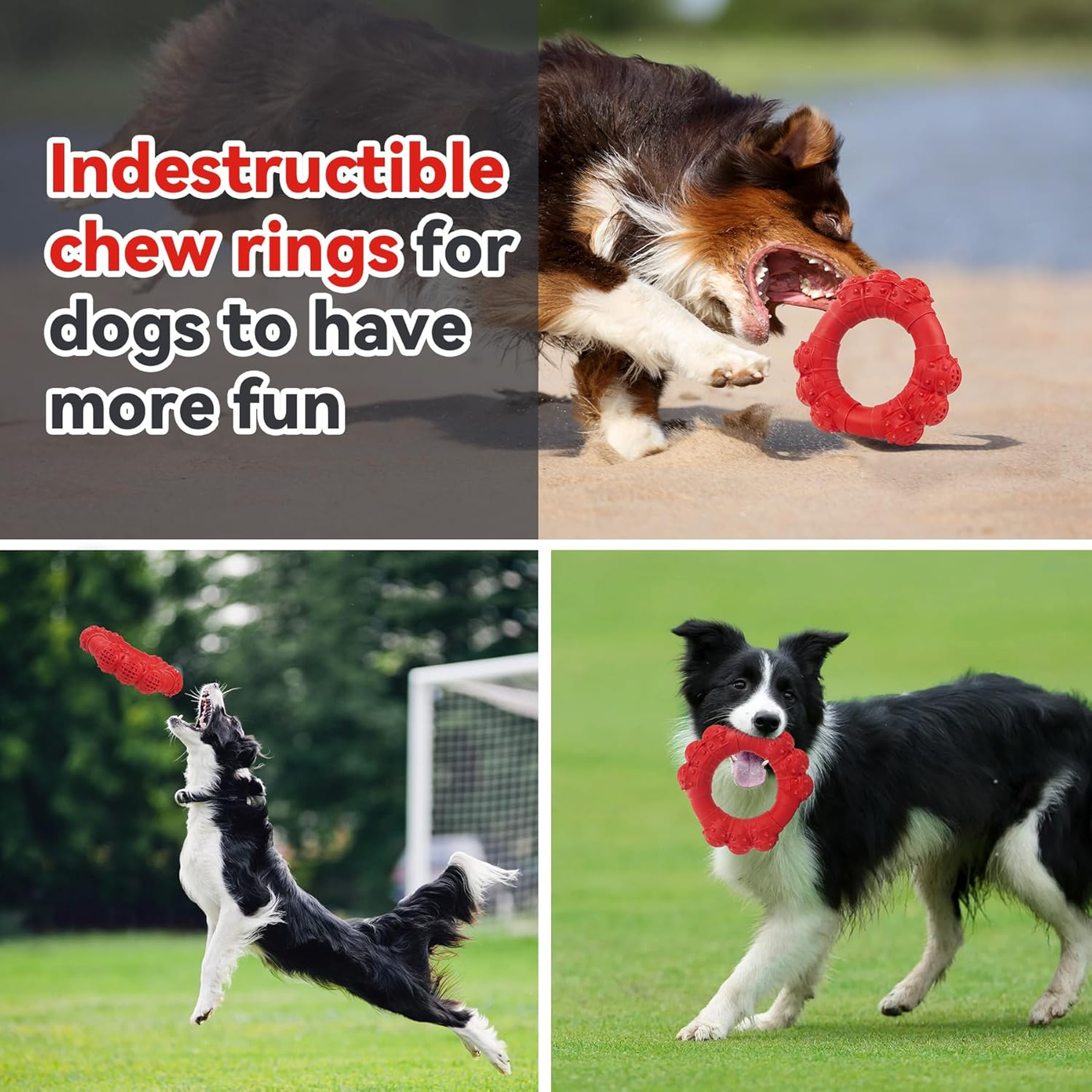 Indestructible Dog Chew Toy for Aggressive Chewers, Super Chewer Toy for Medium Large Dogs
