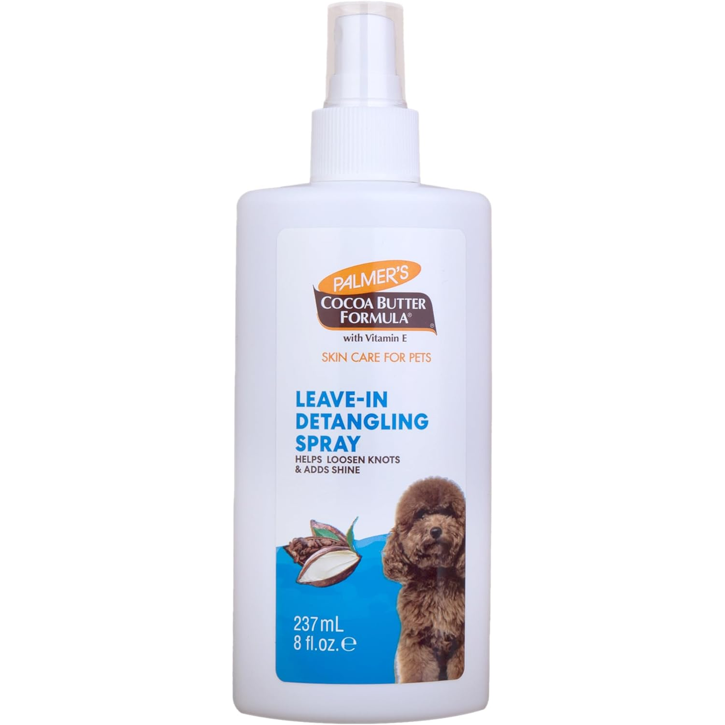 Palmer's for Pets Detangling & Conditioning Spray with Cocoa Butter 8 Fl Oz; Leave-In Dog Conditioner with Vitamin E and Cocoa Butter, De-Matting Spray for Dogs