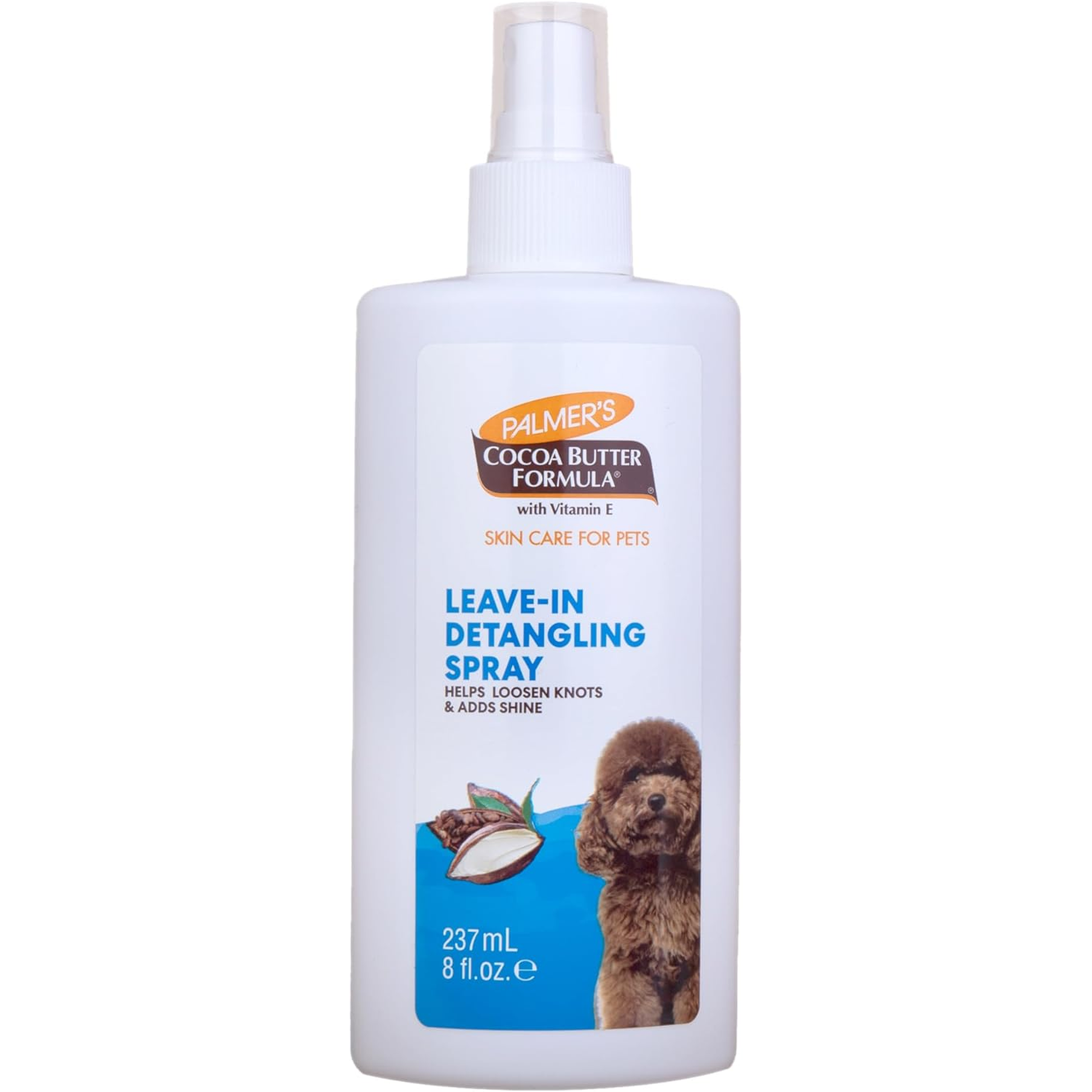 Palmer's for Pets Detangling & Conditioning Spray with Cocoa Butter 8 Fl Oz; Leave-In Dog Conditioner with Vitamin E and Cocoa Butter, De-Matting Spray for Dogs