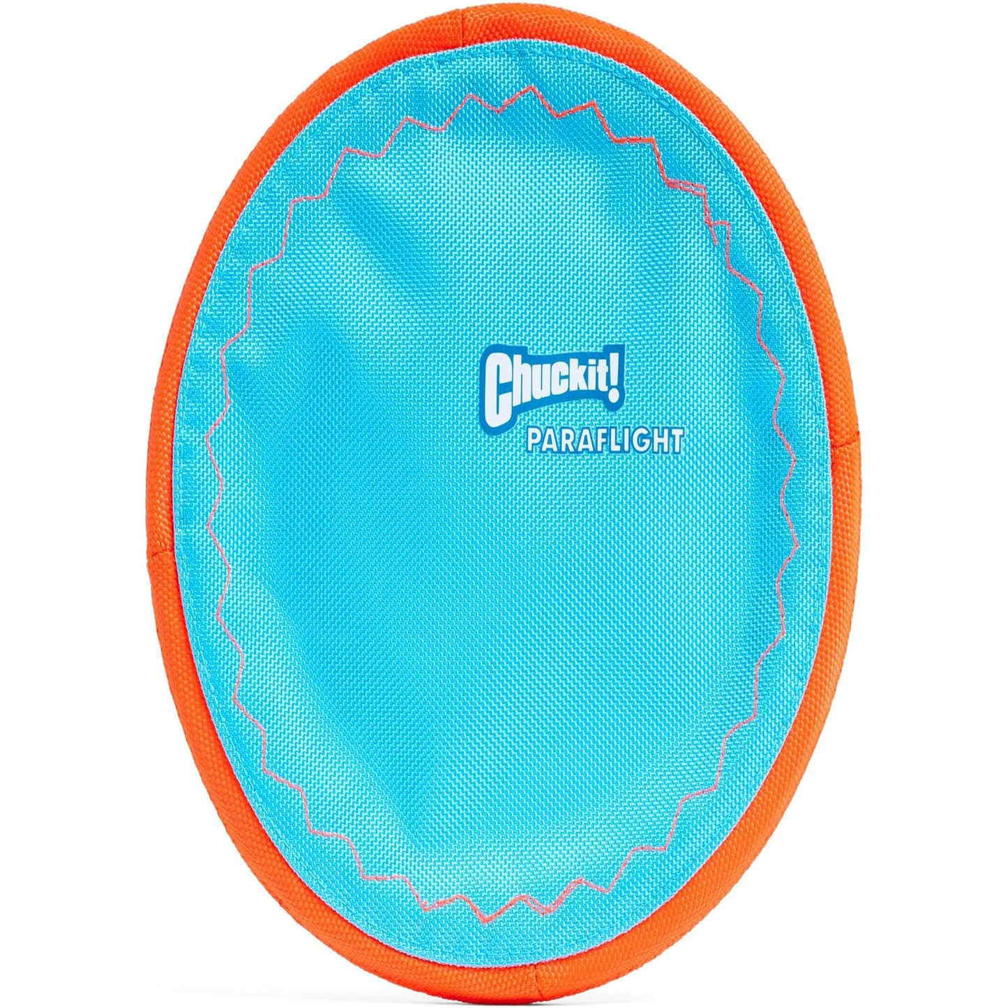 Chuckit! Paraflight Flying Disc Dog Toy - Water Floating Flyer - Durable Nylon Construction with Soft Rubber Edges 