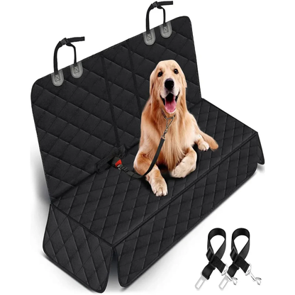 Waterproof Pet Bench Seat Cover for Trucks & SUVs: Non-Slip, Fits Middle Armrest (Black)