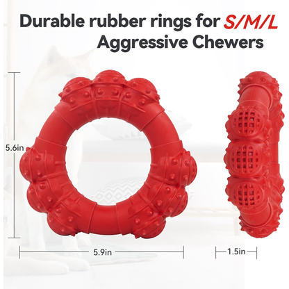 Indestructible Dog Chew Toy for Aggressive Chewers, Super Chewer Toy for Medium Large Dogs