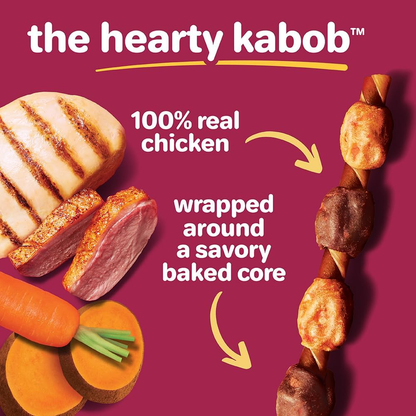 Oinkies Hearty Kabobs Rawhide‑Free Dog Treats