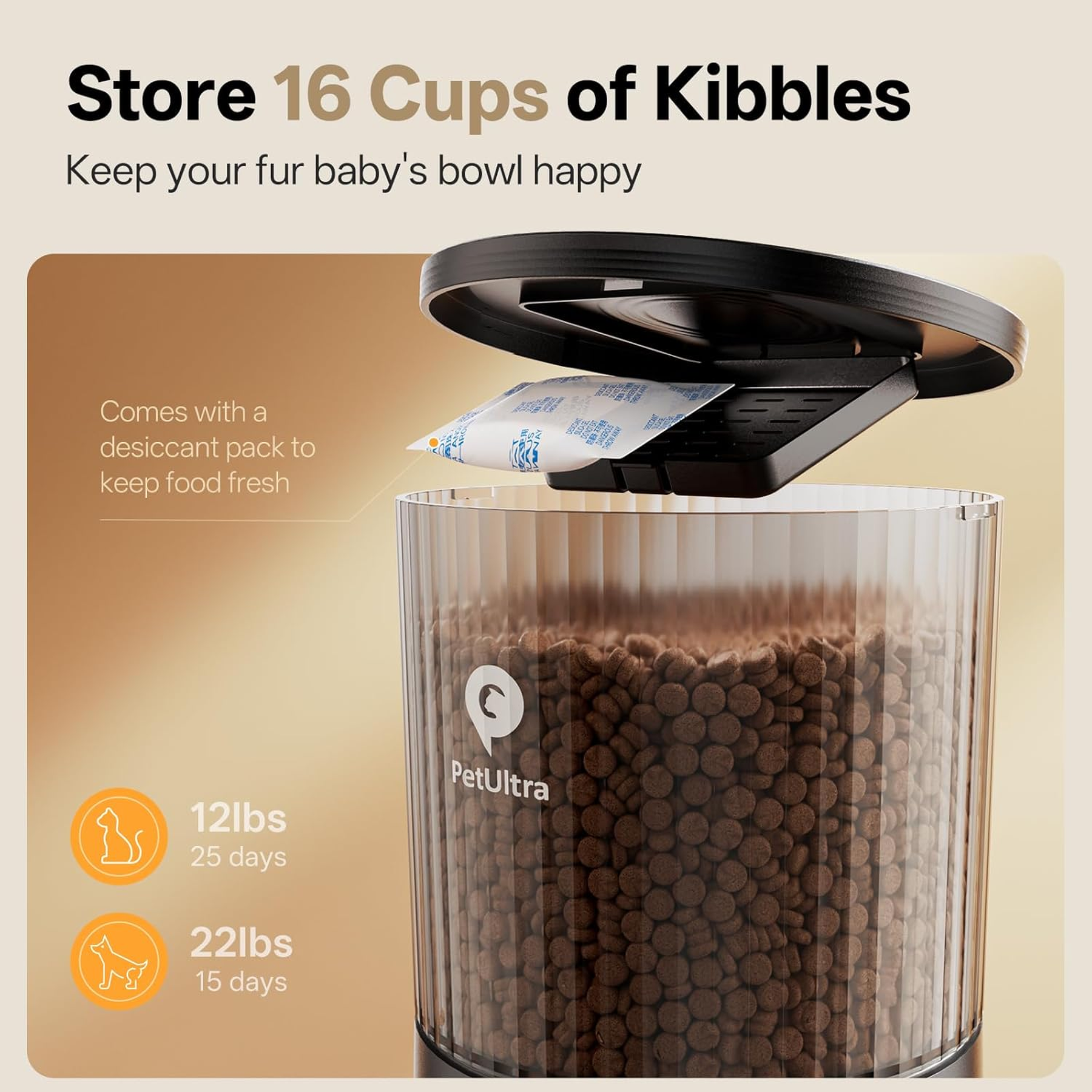 Automatic Cat Feeder with Camera: 5G Wifi Auto Pet Feeder Precise Timed Feeding with HD Video & 2-Way Audio, Food Dispenser with Desiccant Bag to Keep Kibble Fresh, Easy Setup for Indoor Cats