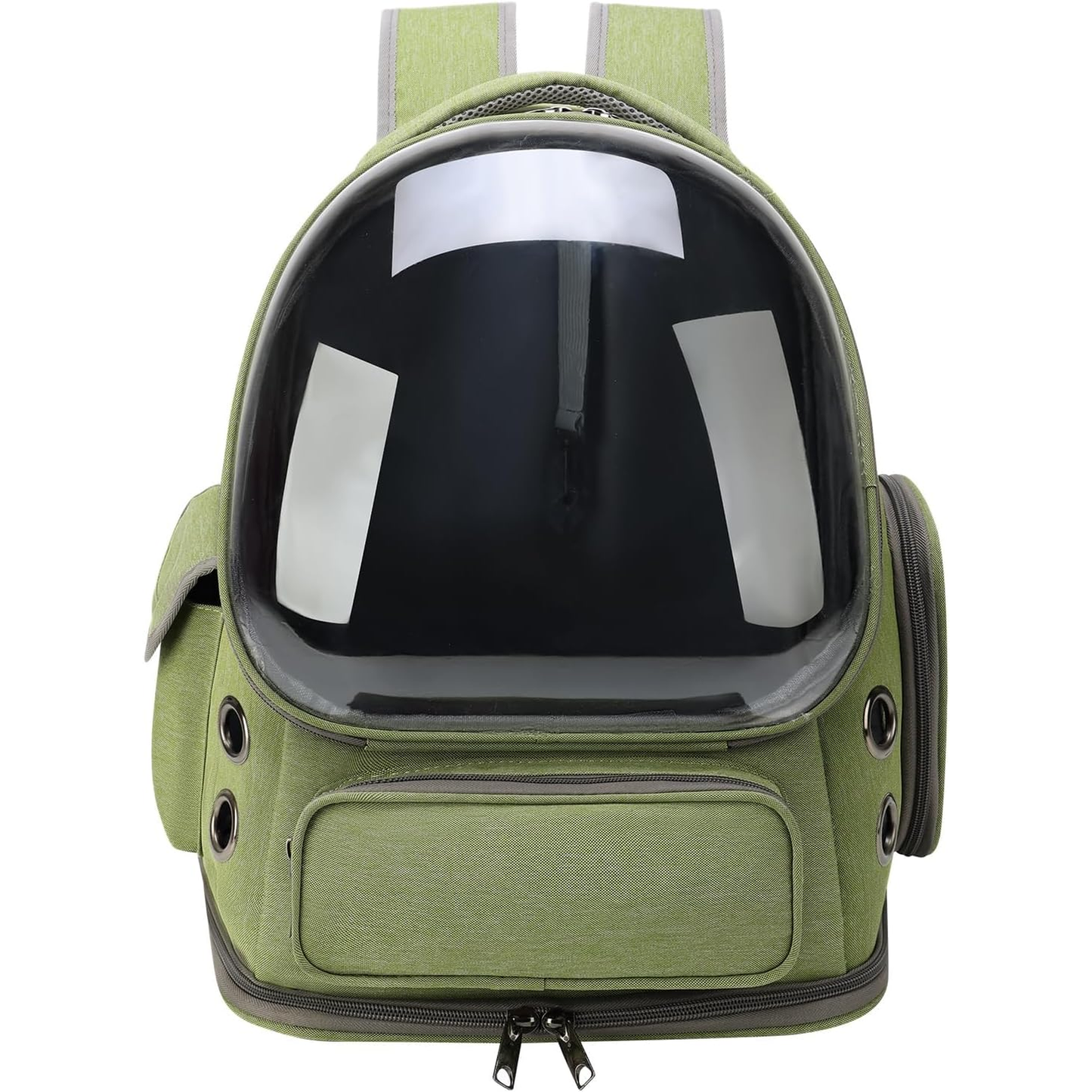 Cat Bubble Backpack, Breathable Cat Backpack Carrier Large Space Pet Travel Carrier for Kitty Small Dogs up to 15Lbs(Green)