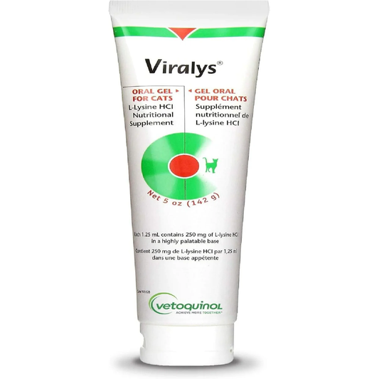 Viralys Daily L-Lysine Gel for Cats and Kittens - Immune, Eye & Respiratory Support (5 oz)