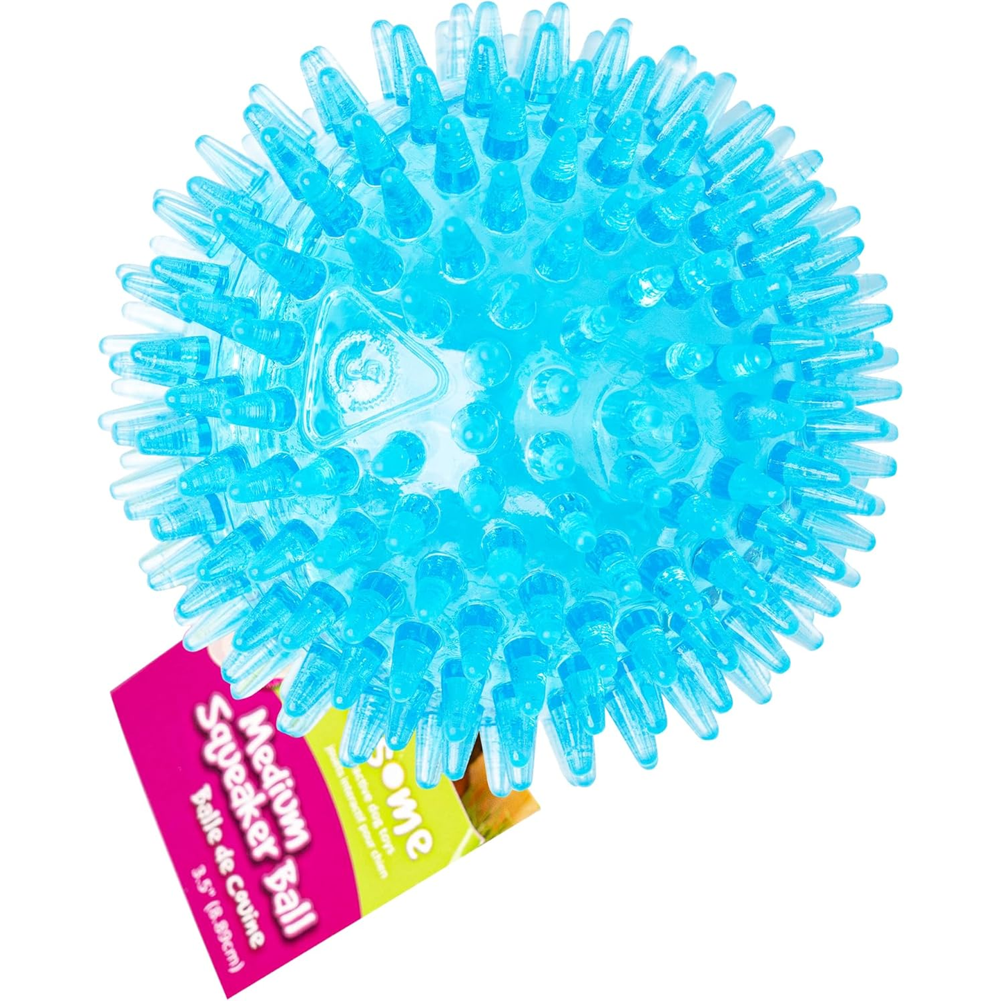 Medium Squeaker Ball Dog Toy, Medium 3.5", Colors Will Vary, All Breed Sizes