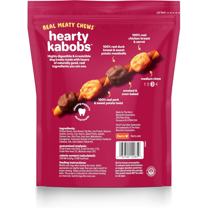 Oinkies Hearty Kabobs Rawhide‑Free Dog Treats