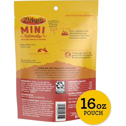 Zuke’S Mini Naturals Dog Training Treats for Dogs, Pet Treats Made with Real Chicken