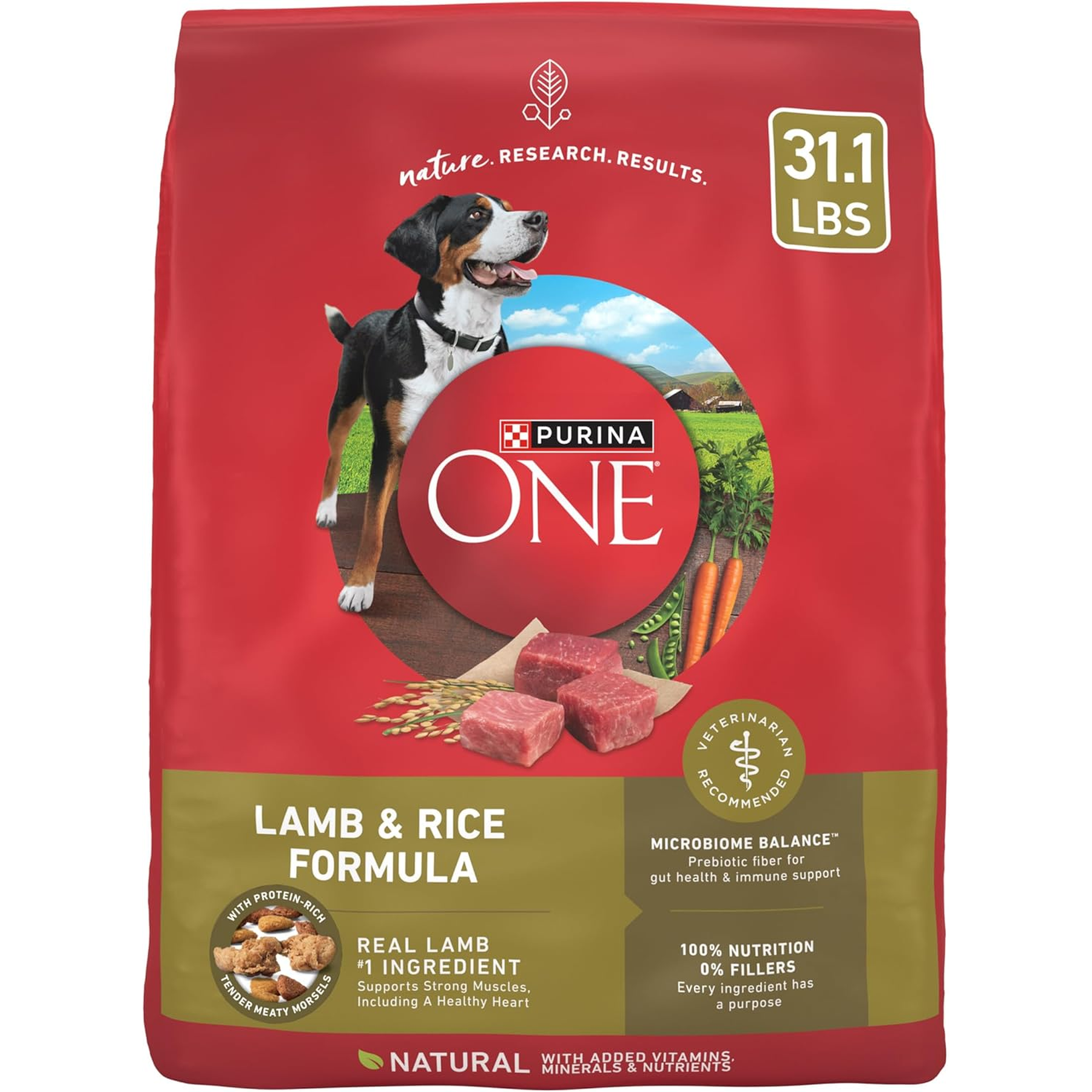Purina ONE Dry Dog Food Lamb and Rice Formula 